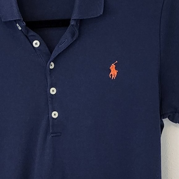 Ralph Lauren Sport Womens XL polo, navy - Picture 3 of 4